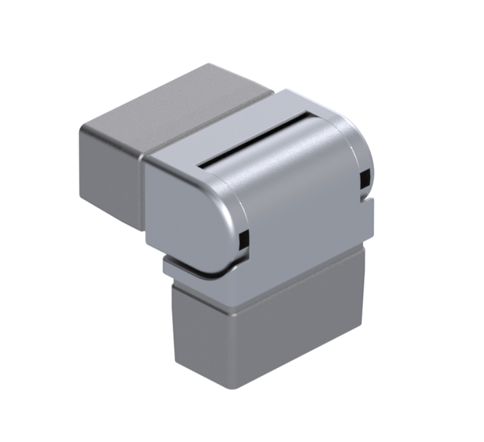 50x25mm Handrail Horizontal Adjustable Connector